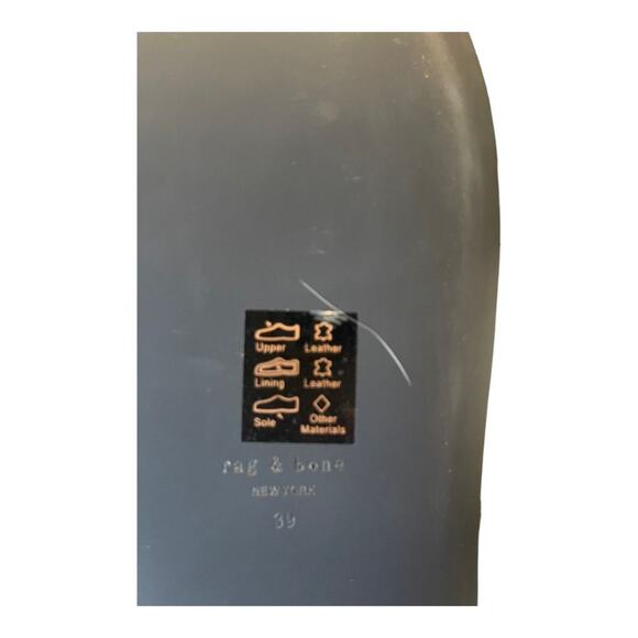 NEW Rag & Bone Logan Strappy Wrap Sandals Leather Chain Link Black Size 39 - Picture 14 of 14